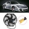 10in Electric Radiator Slim Fan Push Pull 12V with Installation Accessories