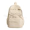 Schoolbag schoolbag female student college student pleated drawstring bow design sense going out backpack backpack female travel lightweight