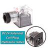 DC24 Solenoid Coil Plug Hydraulic Valve Transparent Voltage Universal Accessories