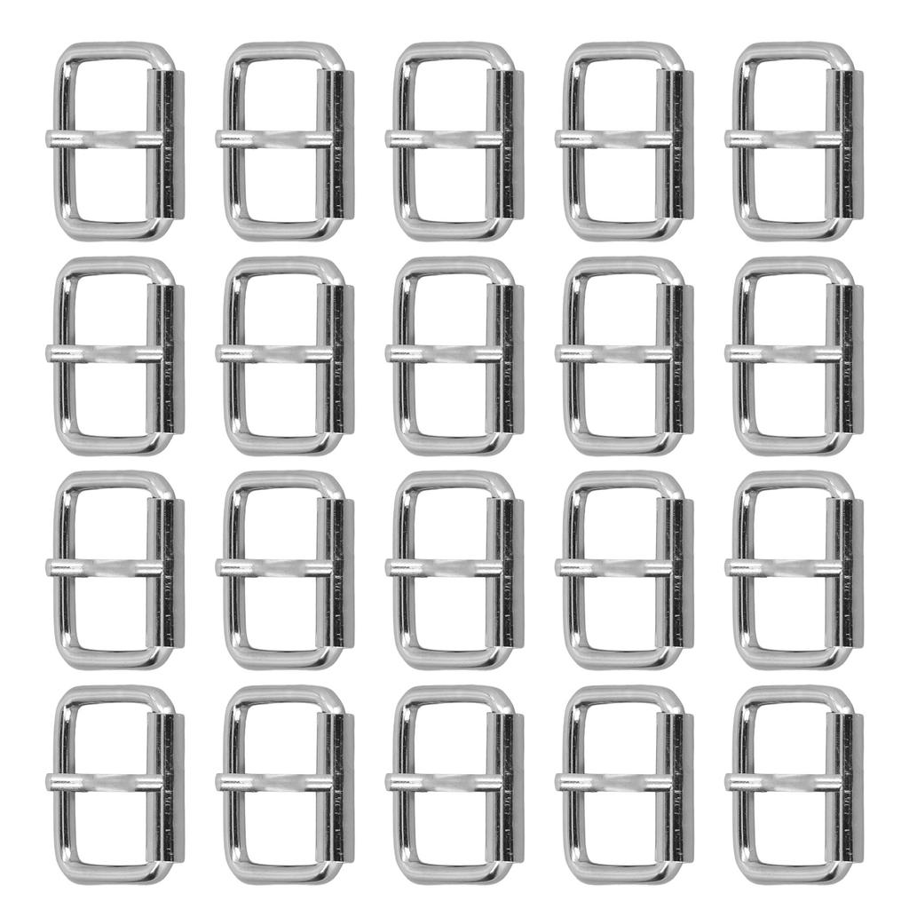 20Pcs Belt Buckles Bright Color Glossy Surface Sturdy Durable Fadeless Wide Application Metal Buckle4.5mm