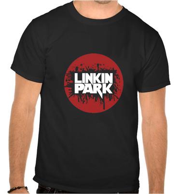 26 Linkin Park Rockmusik Logo Schwarzes T-Shirt -1177- Unisex T-Shirt