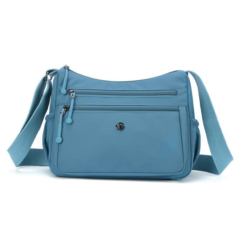 

New casual commuter women s shoulder bag large capacity multi-compartment small square bag nylon messenger bag women