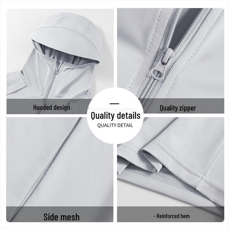 Mark Fairwhale Men's Color Block Hooded UV Protection Sun Jacket