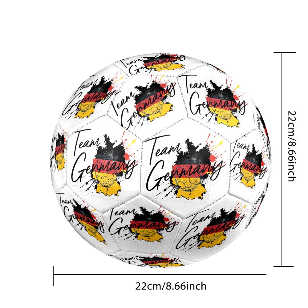 Germany national football team Theme soccer ball Size 5 Soccer Ball Soft Touch Professional Training Football for Outdoor Sports