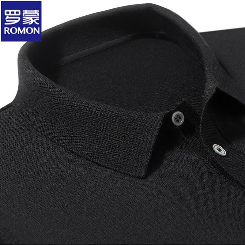ROMON Men's Summer Cooling Knit Polo Shirt