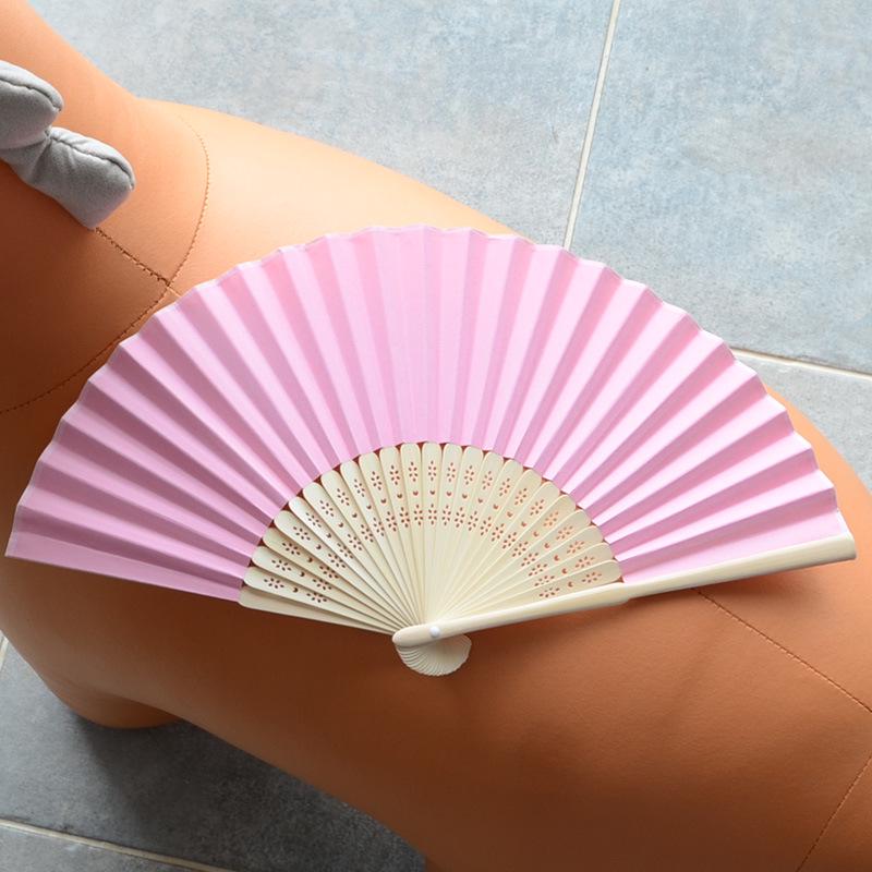 DIY Hand-Painted Blank Folding Fan for Students - White Paper Fan