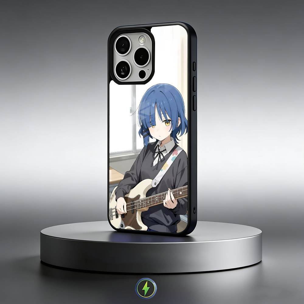 B-Bocchi the Rock Band Phone Case For iPhone17,16,15,14,13,12,11 Plus,Pro Max Magnetic For Magsafe Wireless Charging