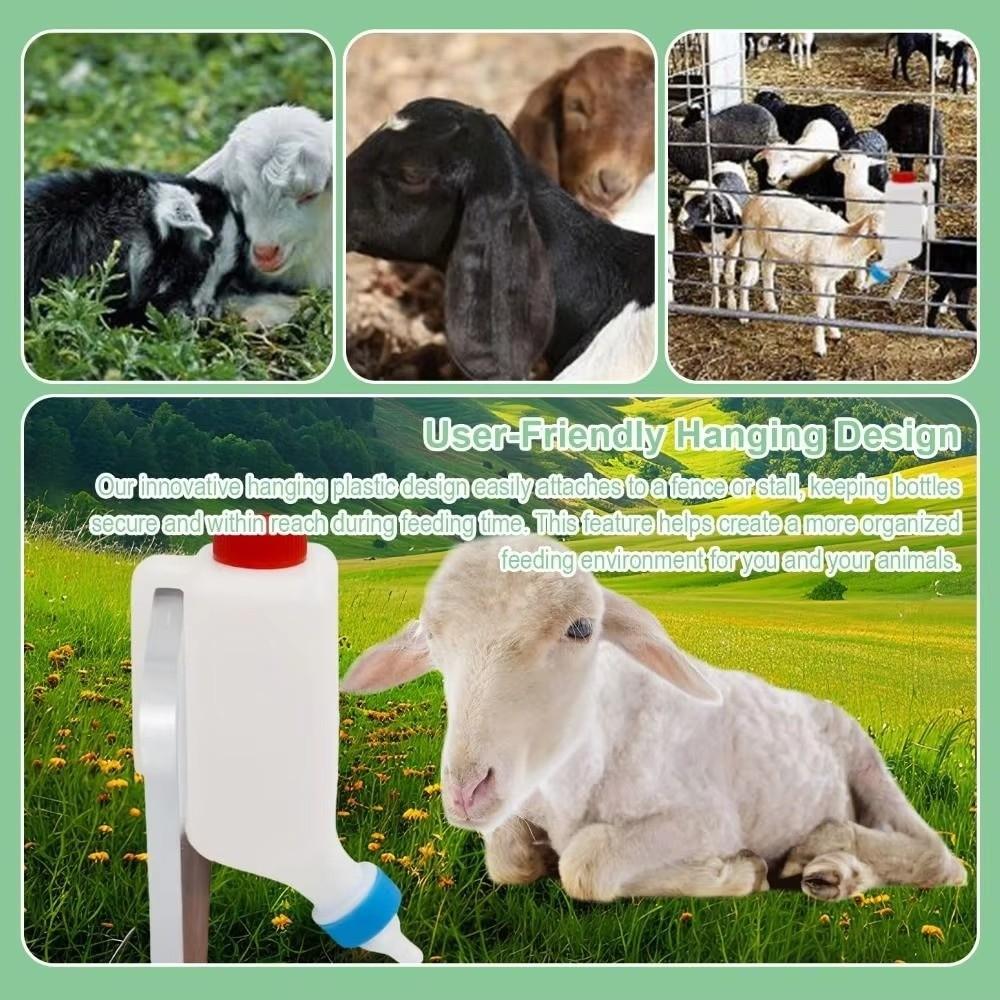 Wall Hanging Lamb Baby Bottle Soft Nipple Pet Milk Feeder Animal Feeding Bottle  Veterinary Use