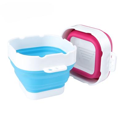 Seamiart Mini Size Silicone Folding Bucket for Washing Painting Brush Watercolor Drawing Tools Paint Pallette