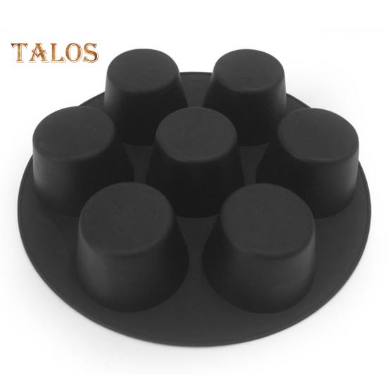 Formă de copt de 6/7/8 inch, 7 cești, Ustensile de copt, reutilizabile, sigure, ciocolată, cești universale pentru prăjituri, gadget de bucătărie