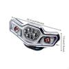 Lightemitting Diode Headlight, Taillight, Turn Blinker, 48V, Universal Split Headlight 13x9cm