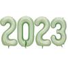 40-inch Olive Green Number Balloons for Forest Theme Birthday Party Decoration