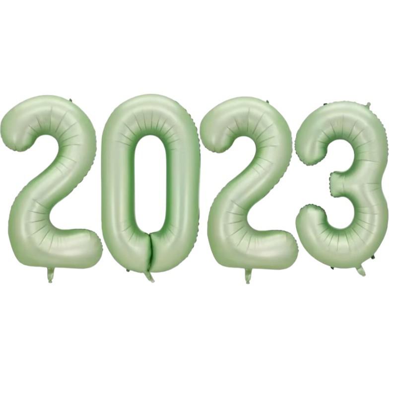 40-inch Olive Green Number Balloons for Forest Theme Birthday Party Decoration