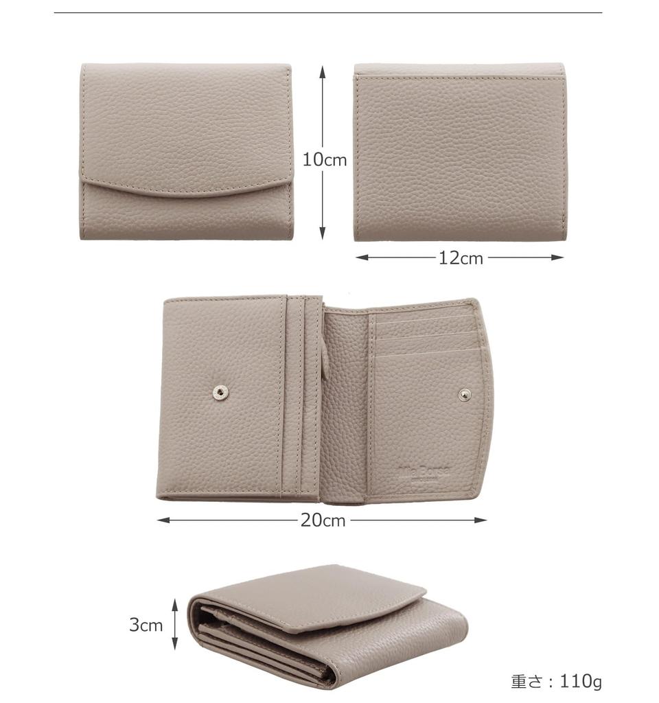 Mia Borsa Women's Bifold Wallet, Popular Genuine Leather Compact Wallet (Smoke Pink)