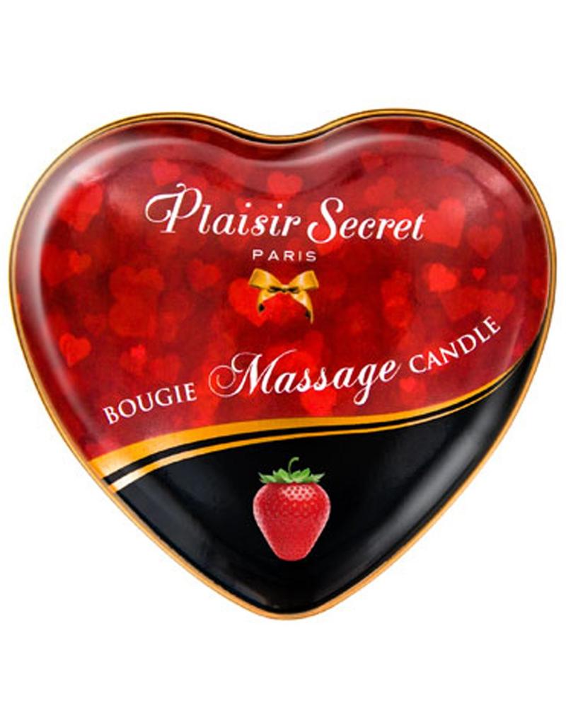 Mini Bougie De Massage Fraise Boîte Coeur 35ml Cc826064
