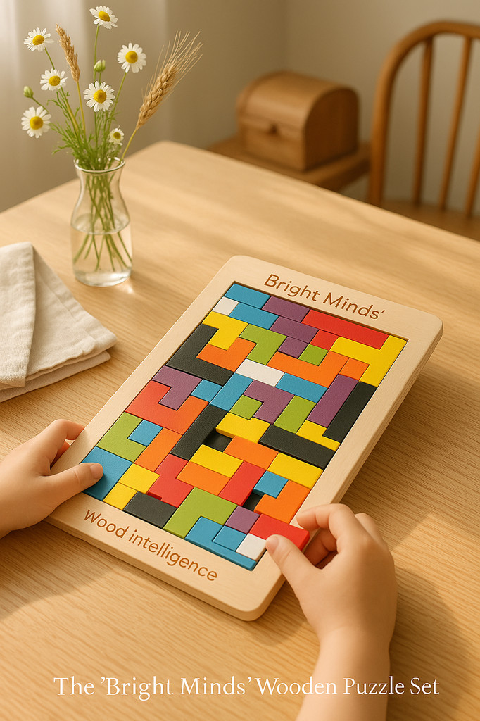 Children's Early Education Wooden Fun Color Puzzle