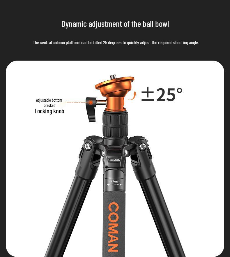 8K Man FF06S Portable DSLR & Mirrorless Camera Tripod and Monopod Stand for Video & Photography
