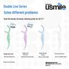 usmile Portable Fresh Mint Double-Line Dental Floss Sticks