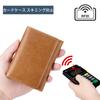 RenLianyi Men's Business Card Holder, Genuine Leather, Slim Bi-fold with Snap Button, Large Capacity (50 Cards), Anti-Skimming, Stylish, RFID-Proof,
