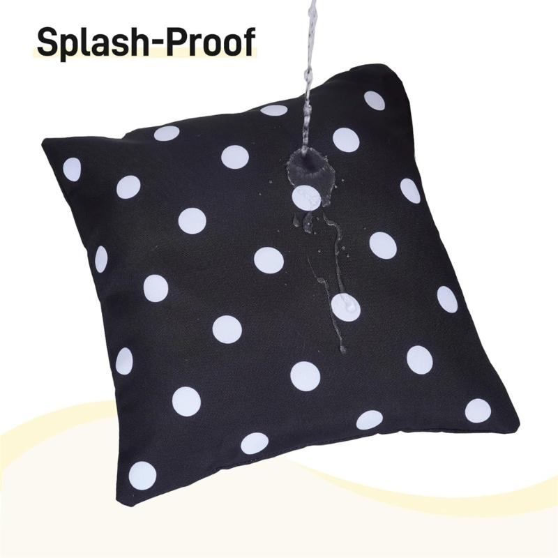 Durable Polyester Pillow Case Decorative Cushions Case Polkas Dot Pattern Pillow Cover for Outdoor and Indoor Use