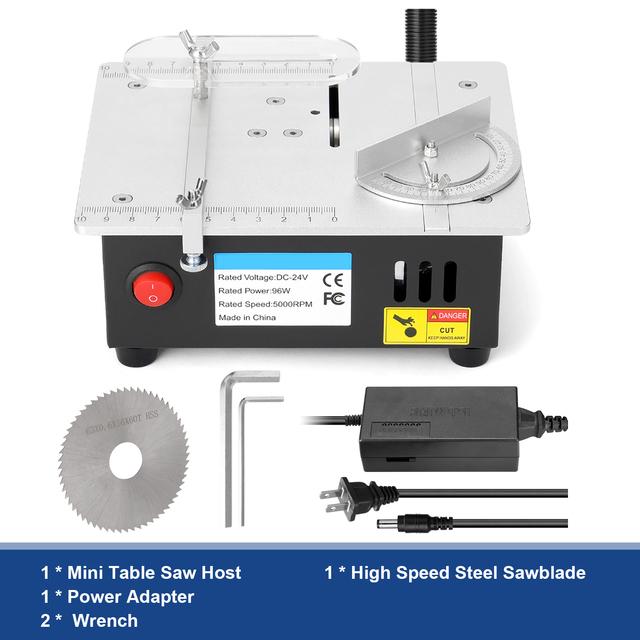 Mini-Multifunktions-Tischkreissäge, elektrische Tischkreissägen, kleine Haushalts-DIY-Schneidwerkzeug, Holzbearbeitungsbank, Drehmaschine