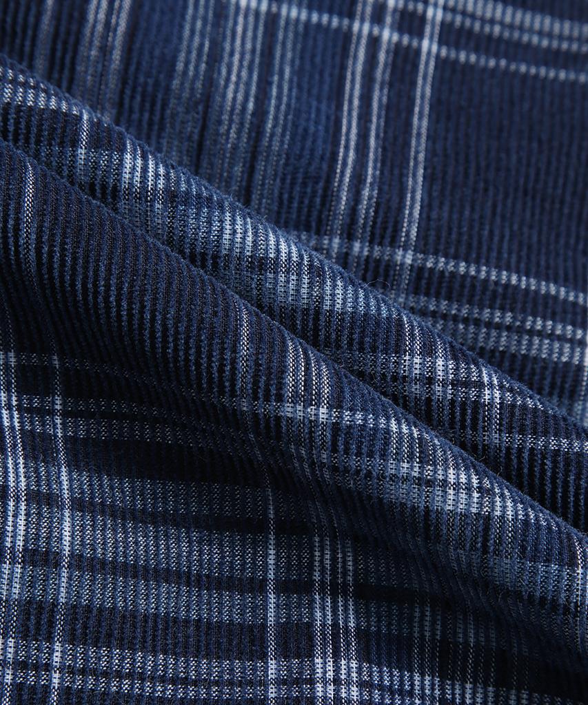 Brooks Brothers Corduroy Check Harrington Jacket (Navy) (Bbojmm4858Qef)