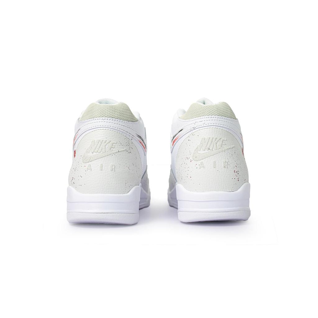 Nike Flight Legacy Prosperity And Auspiciousness Mid top Vintage Basketball Shoes Unisex White Red BQ4212-101(Team196-)