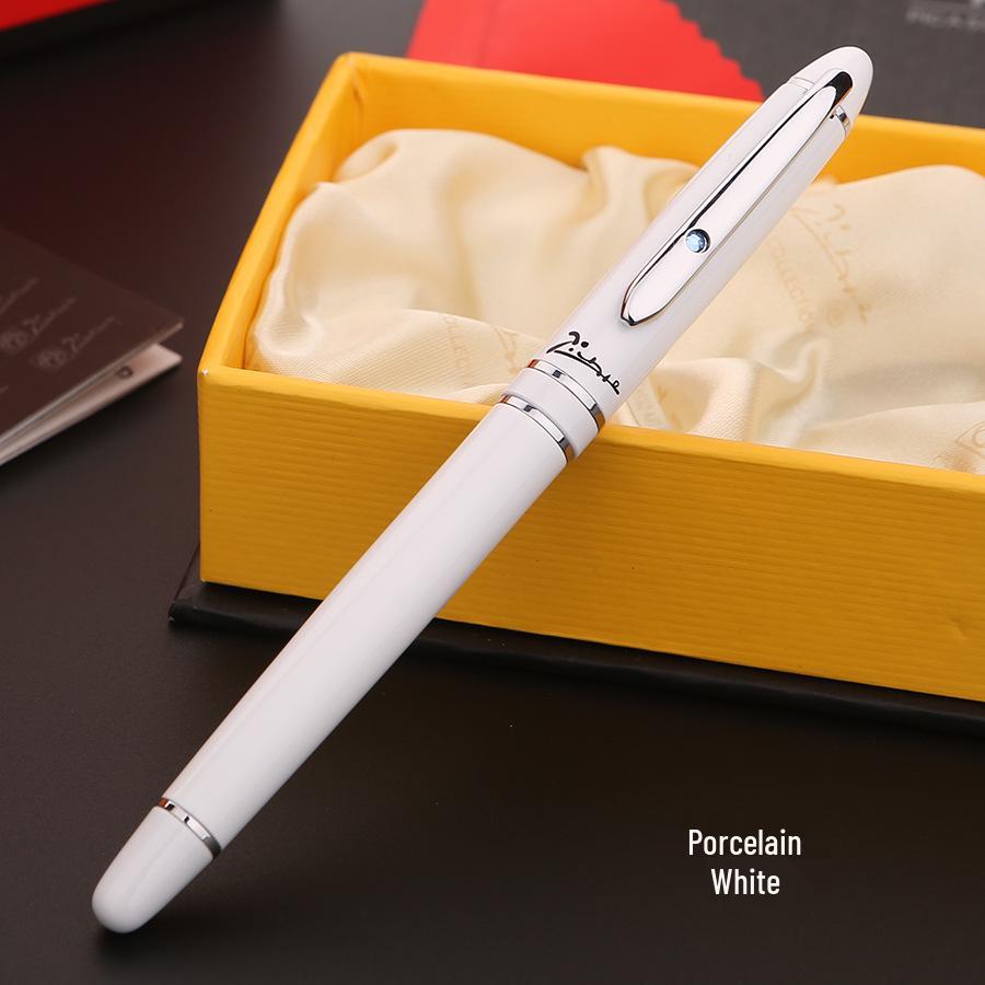 

Picasso 608 Anglais Fountain Pen - Iridium Nib, Ink Pen, Five Colors, Ideal Business Gift 0.38mm Tip білий