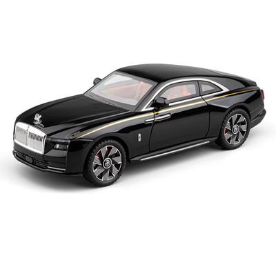 1/24 Rolls-Royce Spectre Modellauto aus Legierung im Maßstab 1:24, Miniaturauto aus Metalldruckguss, Sound- und Lichtsammlung, Fahrzeug, Kinderspielzeugauto, Geschenk