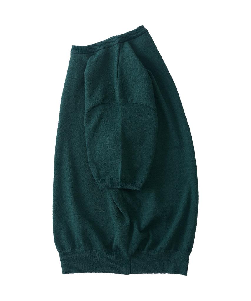 ANALOG MOOD Airy Cooling Round Short Sleeve Knit (Green)