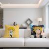 Funda de cojín Anime The S-Seven D-Deadly Sins Meliodas Cómoda y suave ropa de cama amigable con la piel almohada de sofá para el tiempo libre funda de almohada para coche