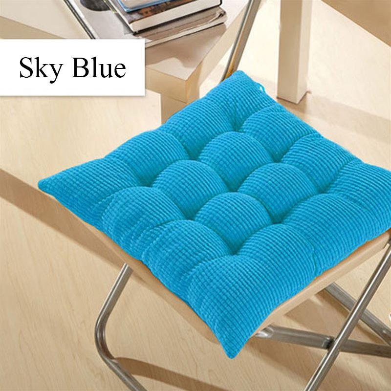 Pad Seat Removable Thick Soft Corduroy Cushion Pad Seat Chair Patio Home Sofa