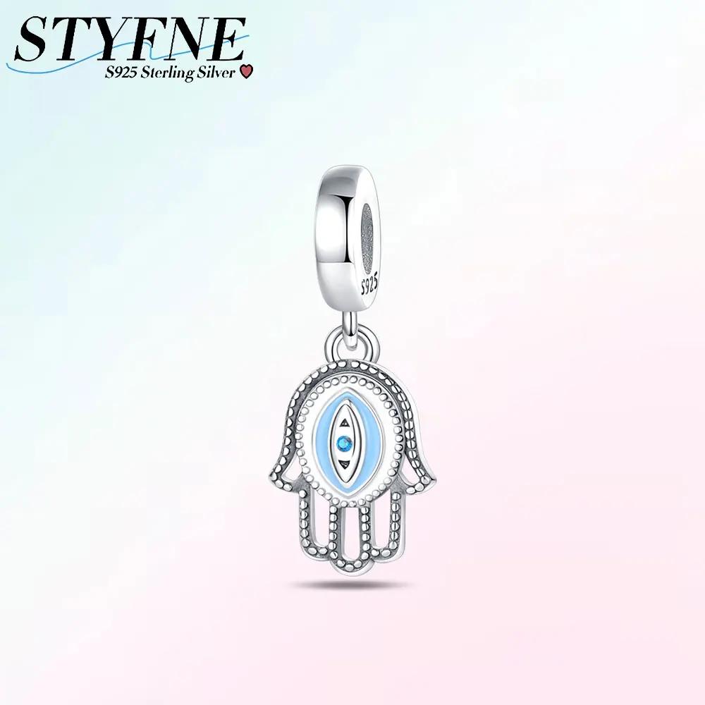 Charms Plataoriginales Fatima Hand Religious Beads For Charms Copper Bracelet Jewellery Making Women'S Gift