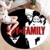 Spyxfamily Round Area Rug Carpet Rug For Living Room Bedroom Sofa Playroom Decor Nonslip Floor Mat