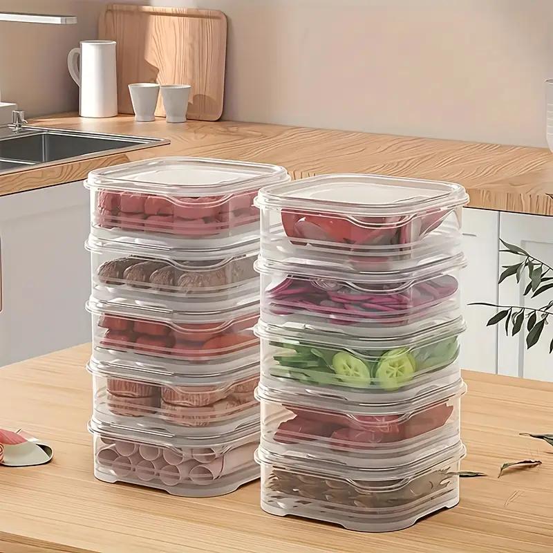 

10 шт. Контейнеры для заморозки мяса в холодильнике, Контейнеры для сохранения свежести фруктов и овощей