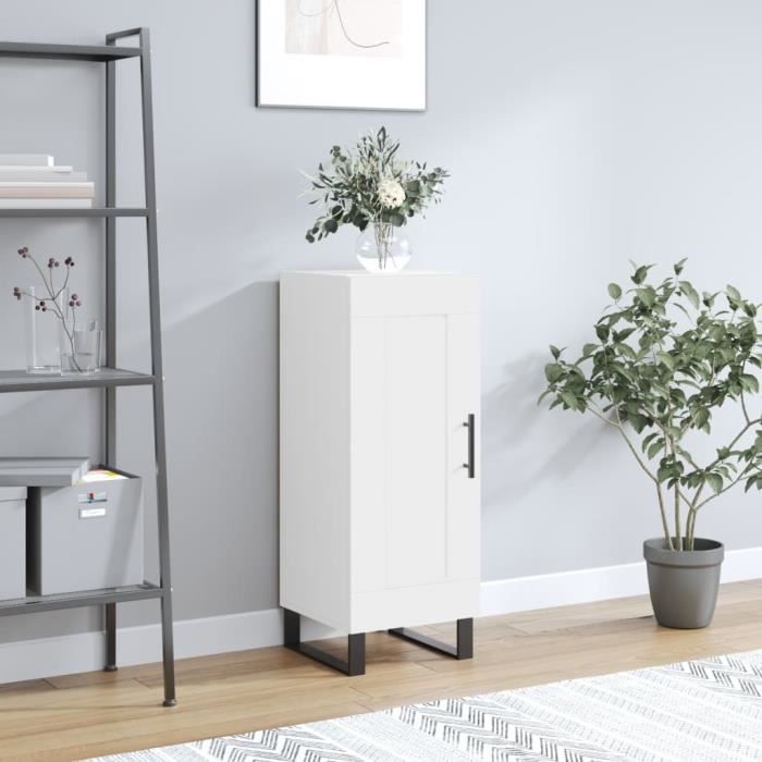 VidaXL Buffet blanc 34,5x34x90 cm bois d'ingénierie 830468