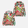 Mode für Fans von Unisex The Grinch Bedrucktes Hoodies-Sweatshirt Outdoor-Sport Cosplay-Pullover Cosplay-Kostüm