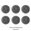 ZHEJI Household Stainless Steel Scourer Balls, 6-Pack