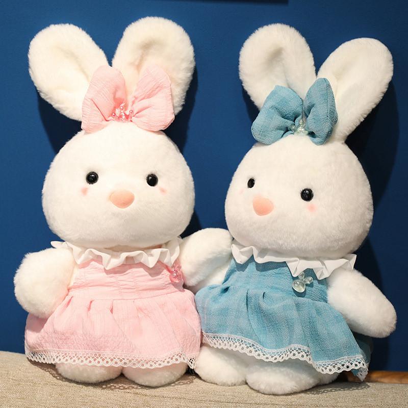 Plush Bunny And Elephant Gift Set For Kids And Teens Soft Animal Toys