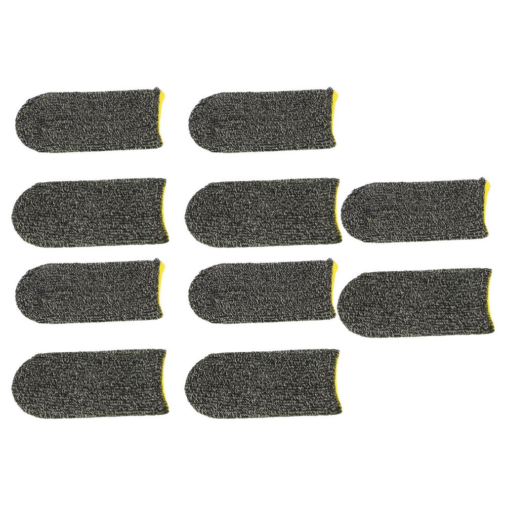 10PCS Finger Sleeves for Gaming Nylon Breathable Anti Sweat Touchscreen Thumb Sleeve Gaming Gloves for Mobile Phone