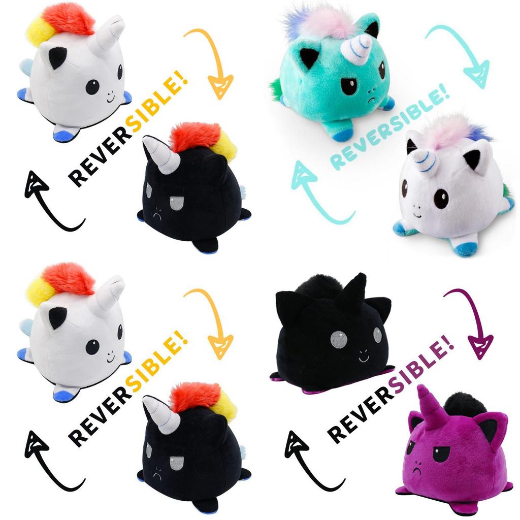 Adorable Reversible Flip Unicorn Plush Stuffed Toy Soft Animal Ideal For Kids
