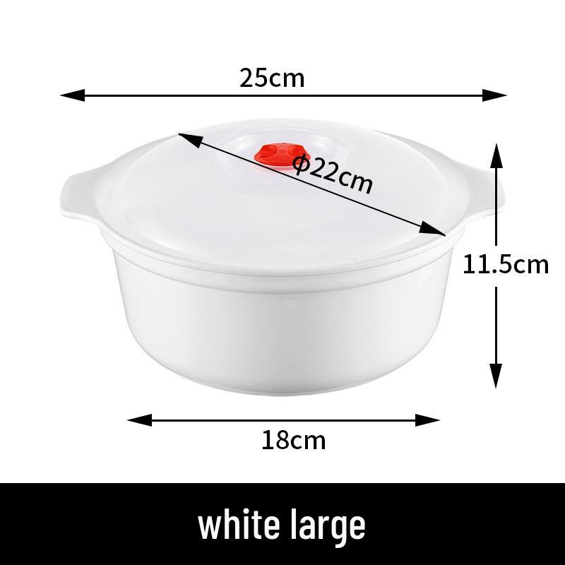 Microwave-Safe Steamer Bowl with Lid for Rice and Lunches
