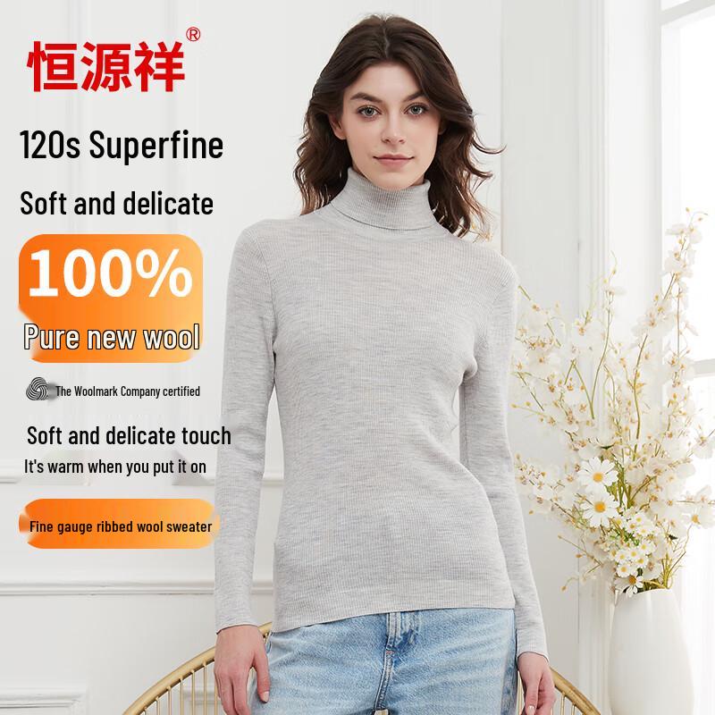 

Hengyuanxiang Women s 100% Fine Wool Sweater L