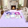 Kpop Demon Hunters Carpet Door Mat for Living Room or Bedroom Protective Mat Under Chair Office Decoration Christmas Gift Birthday Present