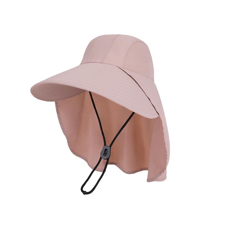 Summer outdoor sun hat children quick drying waterproof big brim bucket hat European and American fashion shawl neck protection sun protection hat