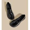 Black Mary Jane Small Leather Shoes Women's New Retro Single Shoes Platform Leather Loafers Women's Shoes