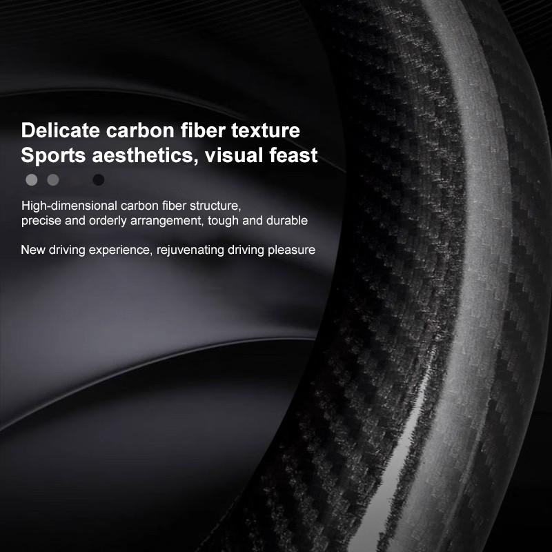 lcqg2 Car Carbon Fiber Ventilate Steering Wheel Cover Ford ST Mondeo F150 Fusion Mustang EXPLORER ESCAPE EDGE Fiesta Focus Kuga Ranger