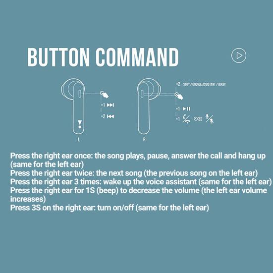 Stylish Wireless Earphone Stable Transmission Semi In-ear Comfortable To Wear