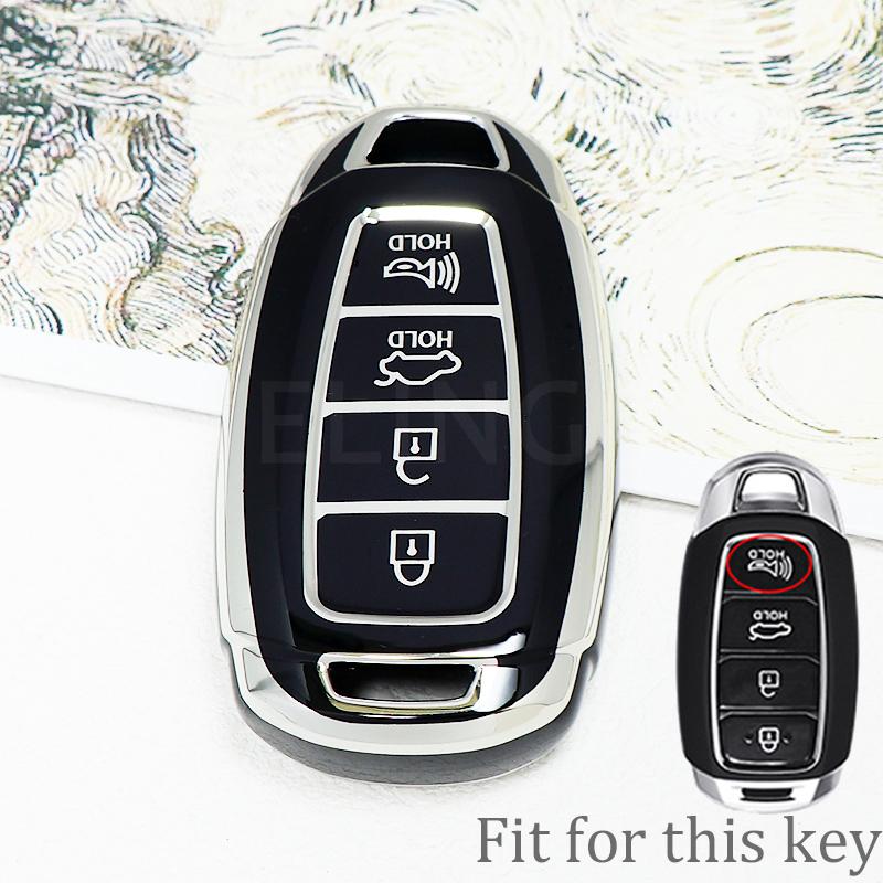 3 4 5 Button Car Key Fob Case Key Fob Cover For Hyundai I30 Ix35 Kona Encino Solaris Azera Grandeur Ig Accent Santa Fe Palisade