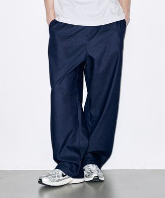 Koldeubeullaengkis Wide Fit String Summer Denim Pants Blue
